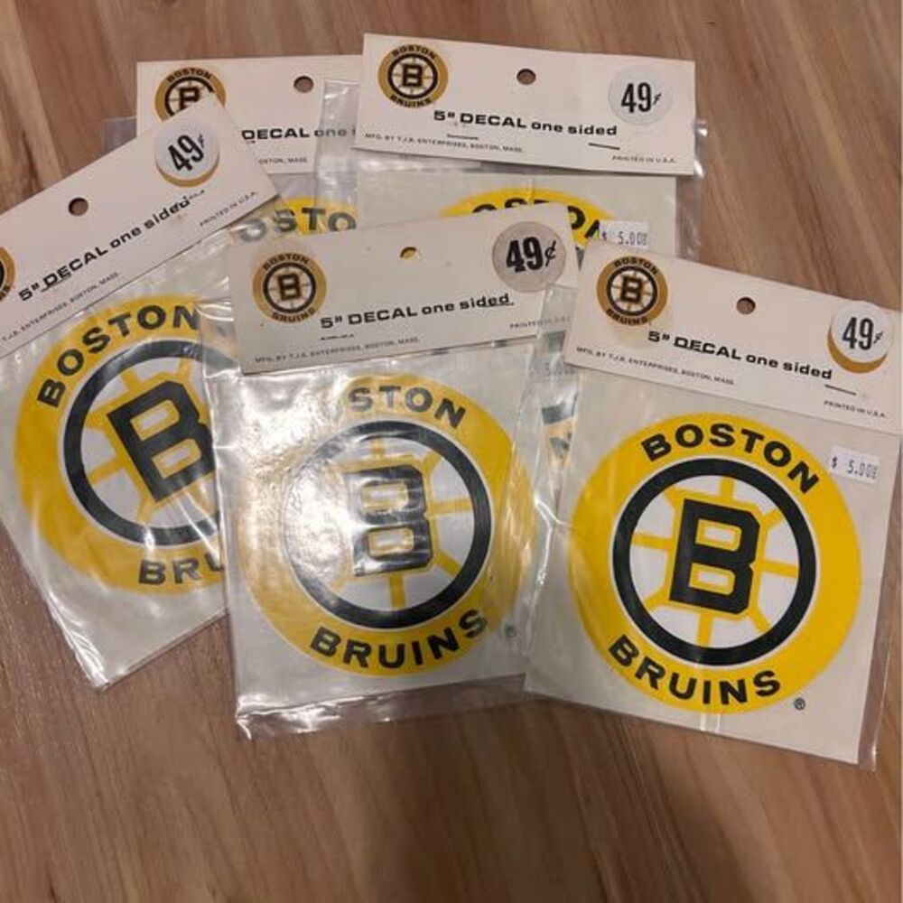 Vintage Boston Bruins Decal Lot (4) – Original Packaging